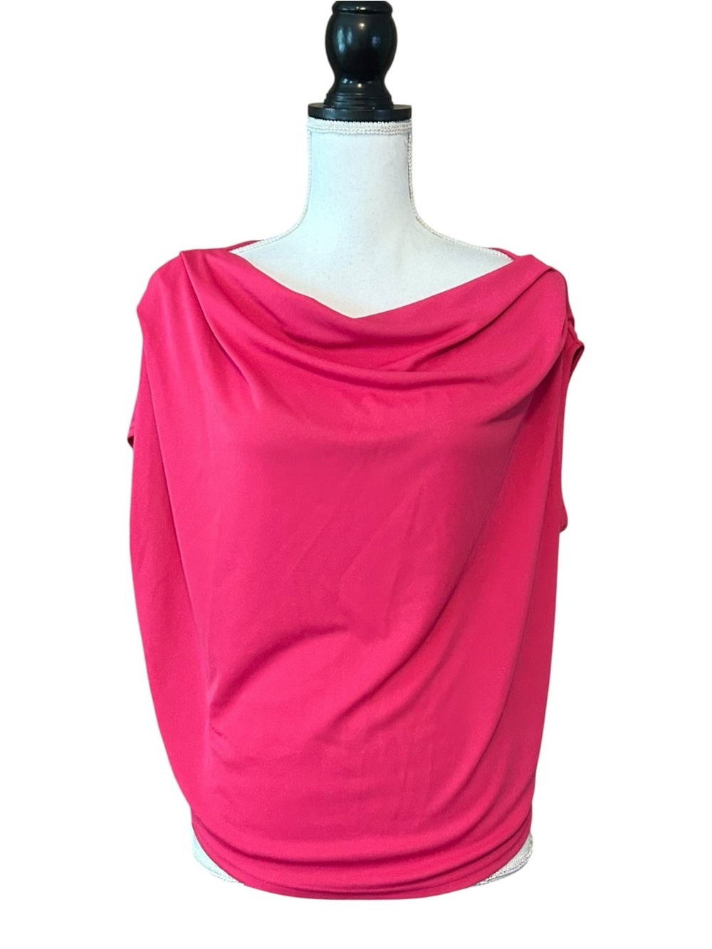 Ralph Lauren Stretch Jersey Off-the-Shoulder Top SZ Small in Hot Pink - Picture 2 of 7